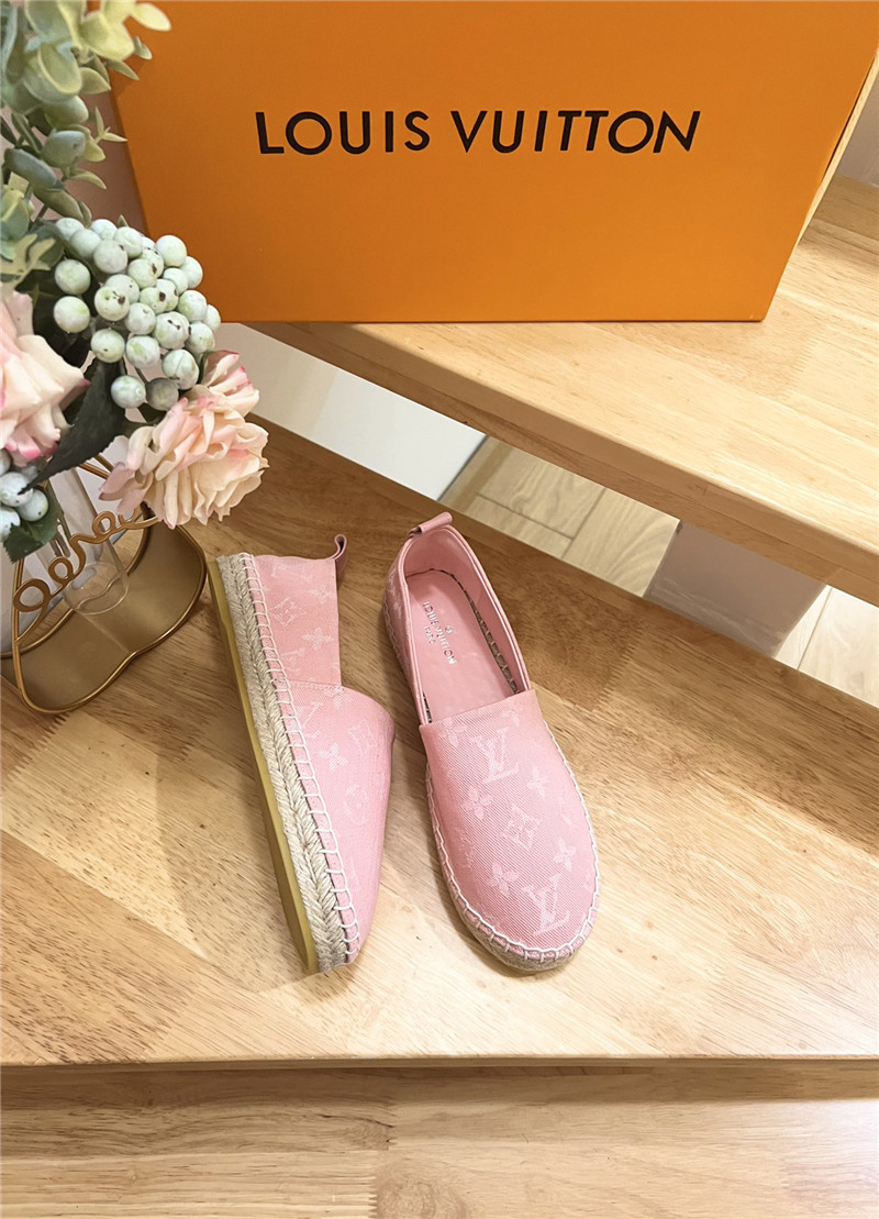 l0vis Vvtt0n bidart espadrilles pink monogram textile