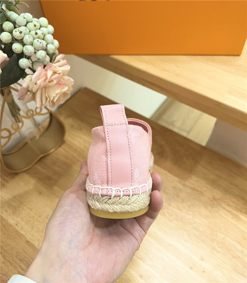 l0vis Vvtt0n bidart espadrilles pink monogram textile