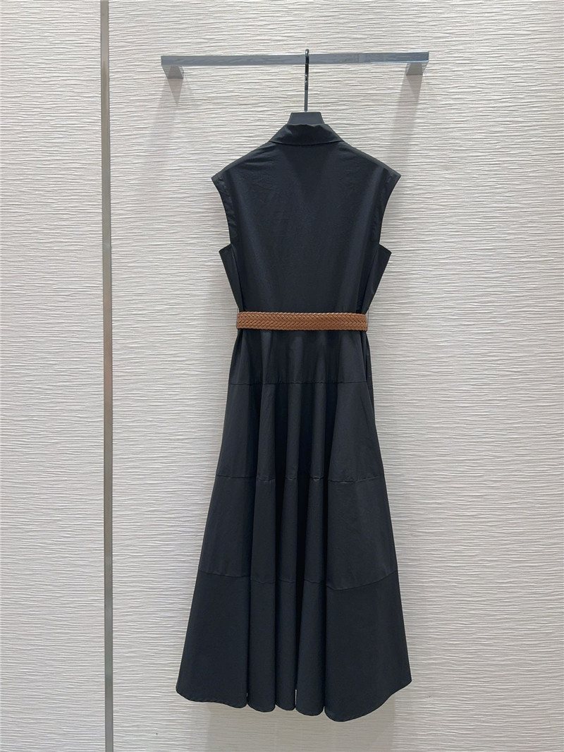 Vanitoo plain sleeveless dress replica d&g clothing