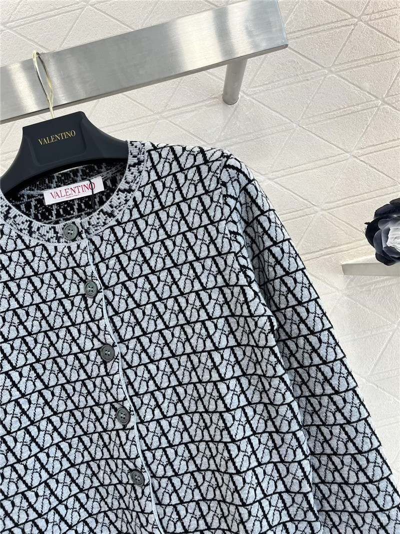 Va1e*ntin0 jacquard knit cardigan
