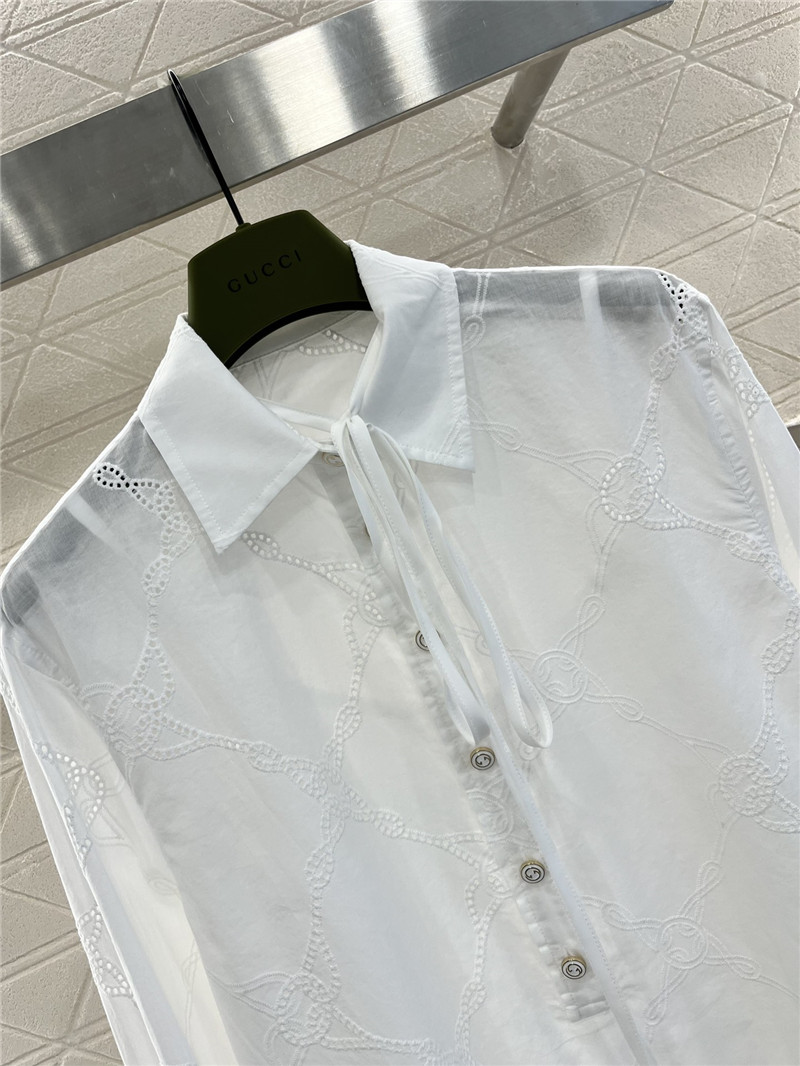 Gvc*1 water-soluble embroidered shirt and shorts set replica clothes