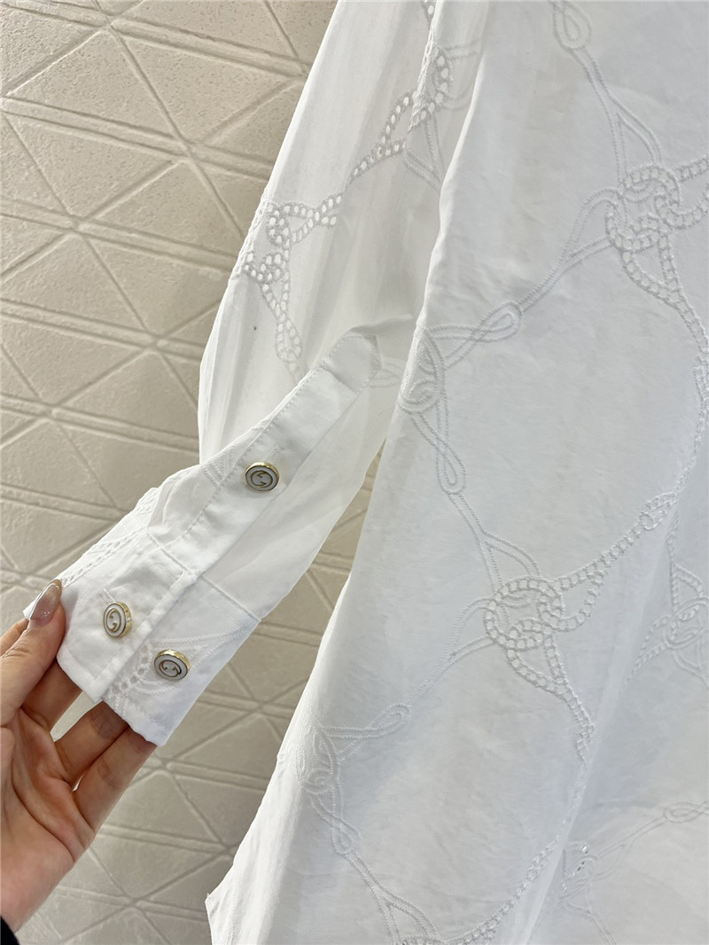 Gvc*1 water-soluble embroidered shirt and shorts set replica clothes