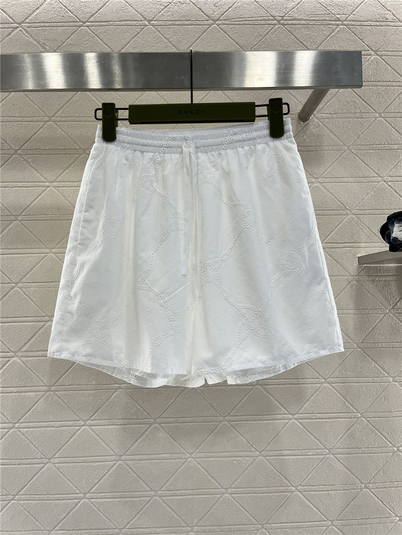 Gvc*1 water-soluble embroidered shirt and shorts set replica clothes