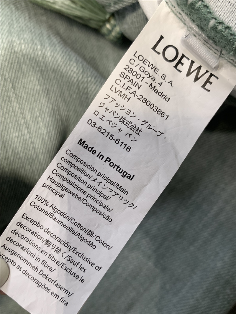 L0ew* fringe denim trousers replica clothing sites