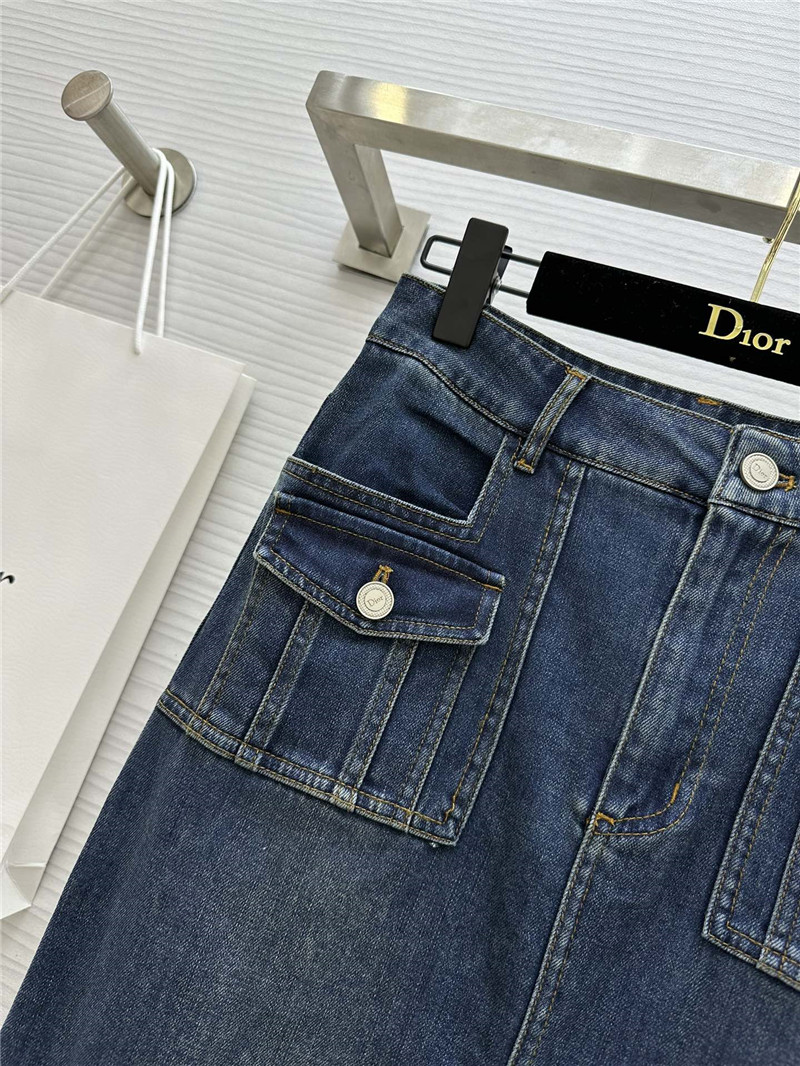 D10r embroidered denim skirt replica d&g clothing