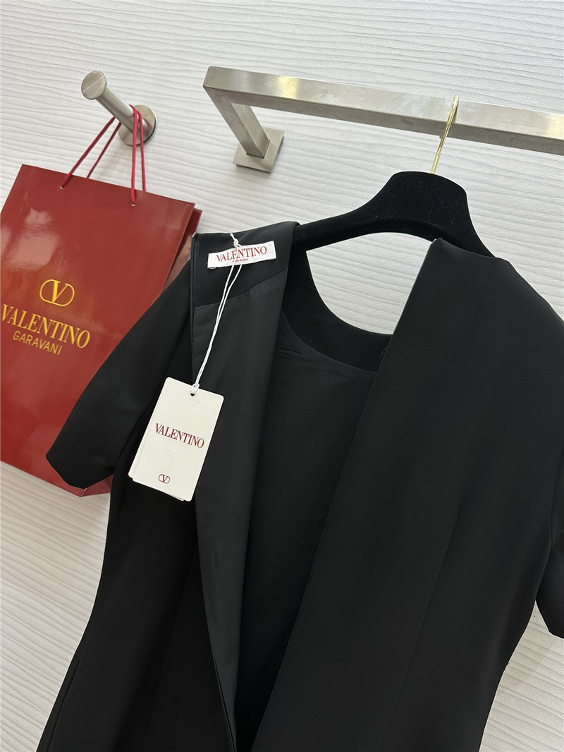 Va1e*ntin0 butterfly beaded round neck dress replicas clothes