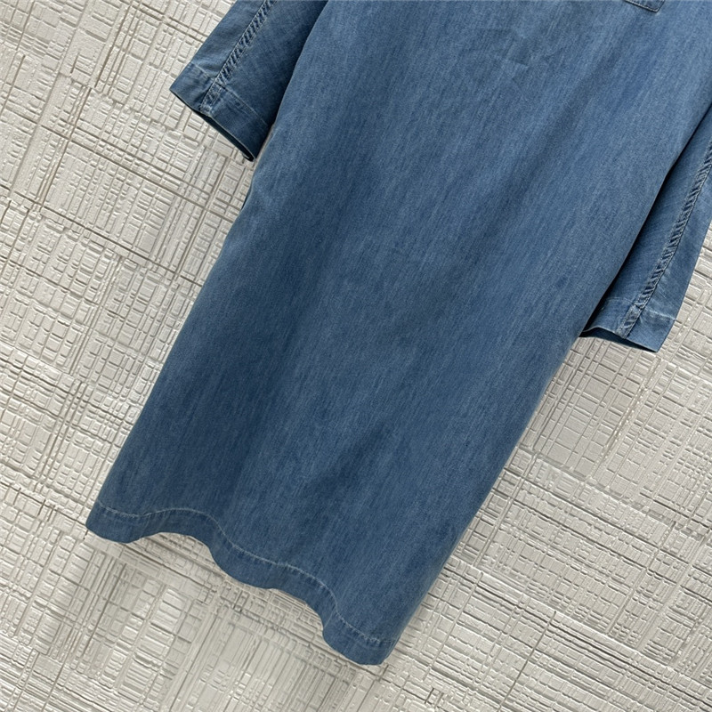 Va1e*ntin0 vintage denim maxi skirt replica clothing sites