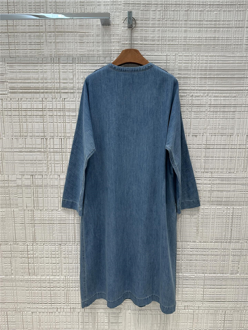 Va1e*ntin0 vintage denim maxi skirt replica clothing sites