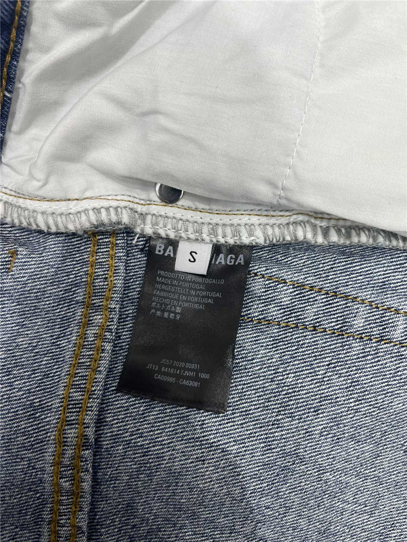 Ba1en*iaga diagonal stripe logo denim skirt replicas clothes