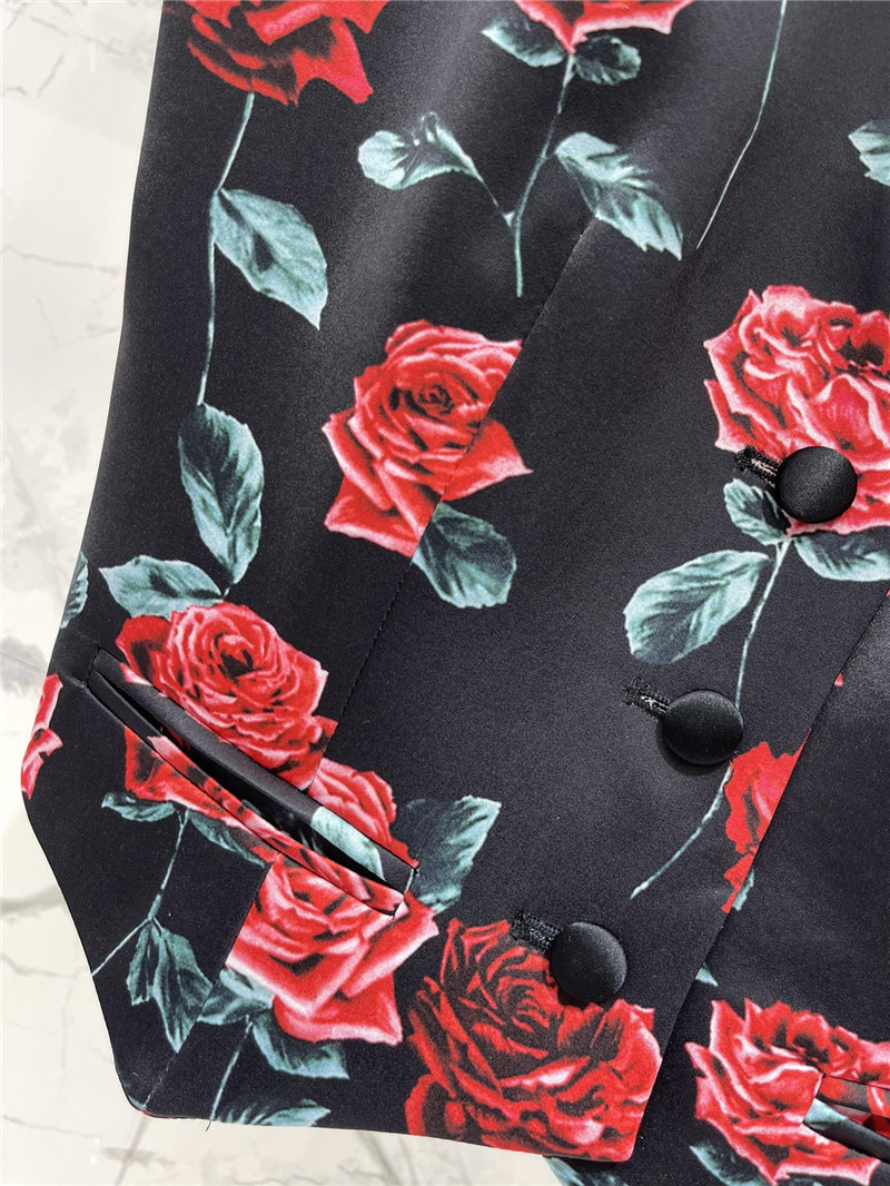 Sa1nt Lau*nt rose print jersey vest