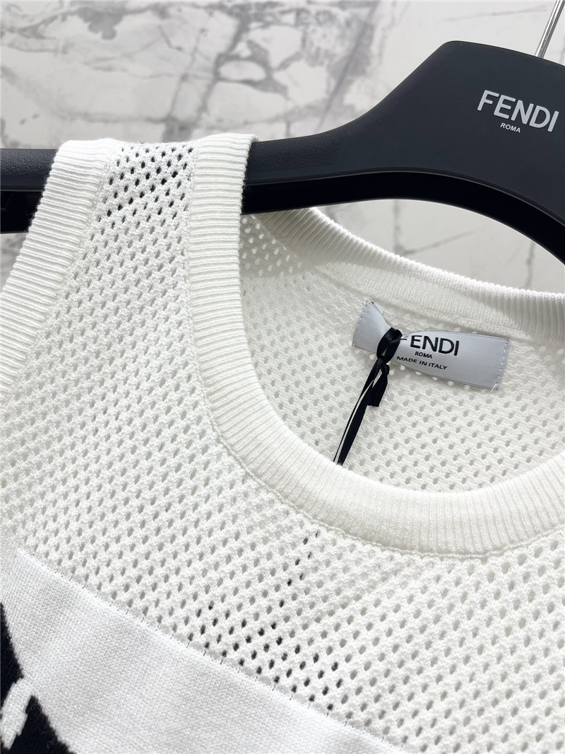 F**di hollow jacquard vest replica clothing sites