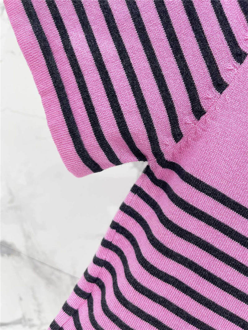 D10r striped knitted short sleeve replica clothing sites