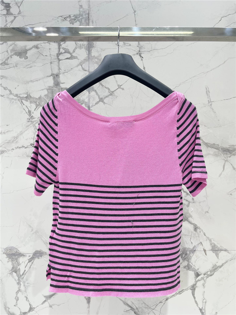 D10r striped knitted short sleeve replica clothing sites