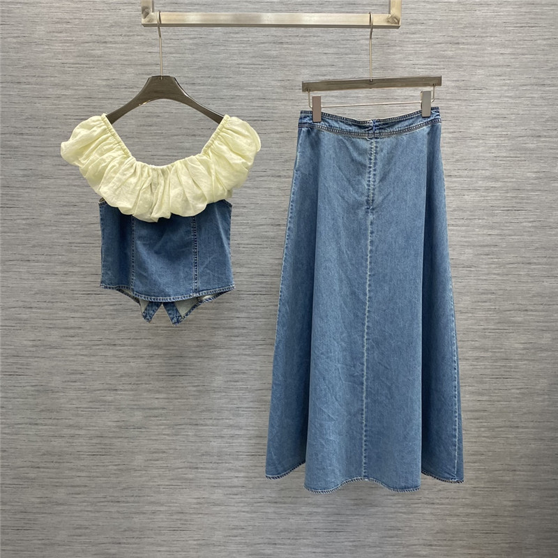 D10r top + long skirt set replica designer clothing websites