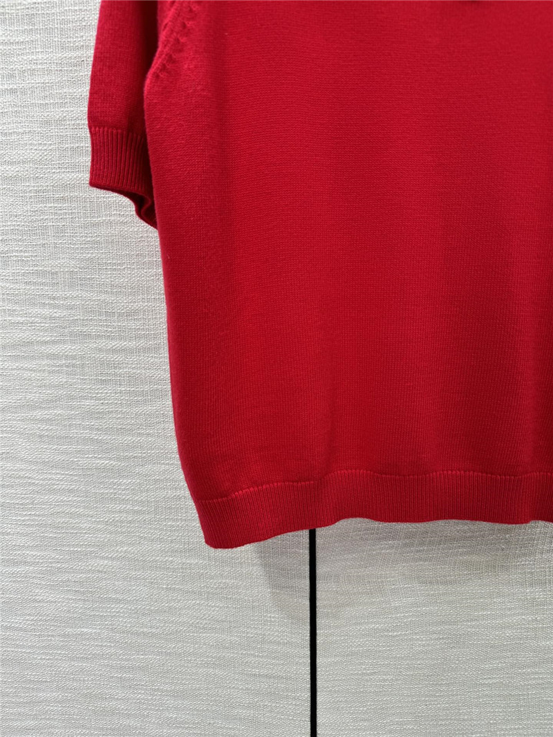 Va1e*ntin0 3d floral knitted short sleeves replica clothing