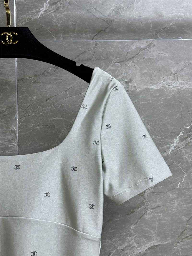 Ch**el full logo short sleeve replica clothing sites