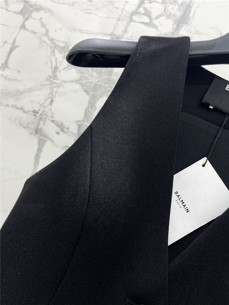 Balmain gold button sleeveless vest replicas clothes