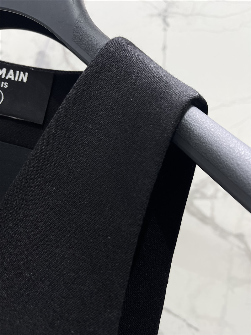 Balmain gold button sleeveless vest replicas clothes