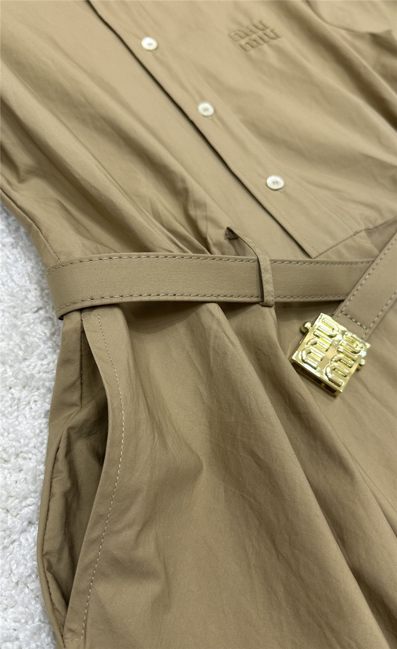 M1um1u belt embroidered dress replica clothing sites