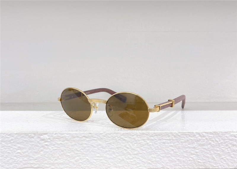 Cartie Round Wood Sunglasses