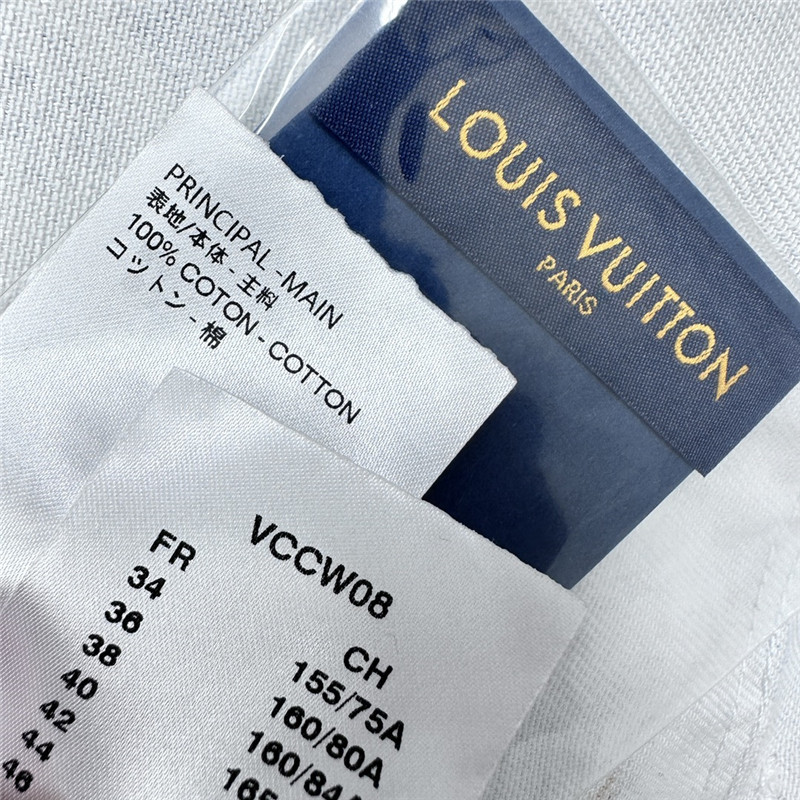 l0vis Vvtt0n lv printed leather brand denim skirt replica clothes