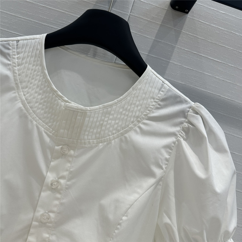 D10r palace style ruffle round collar shirt replica d&g clothing