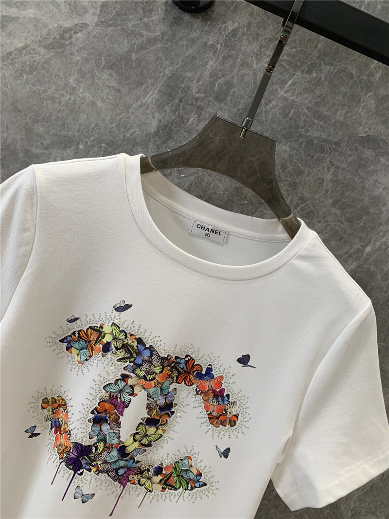 Ch**el round neck short sleeve t-shirt replicas clothes