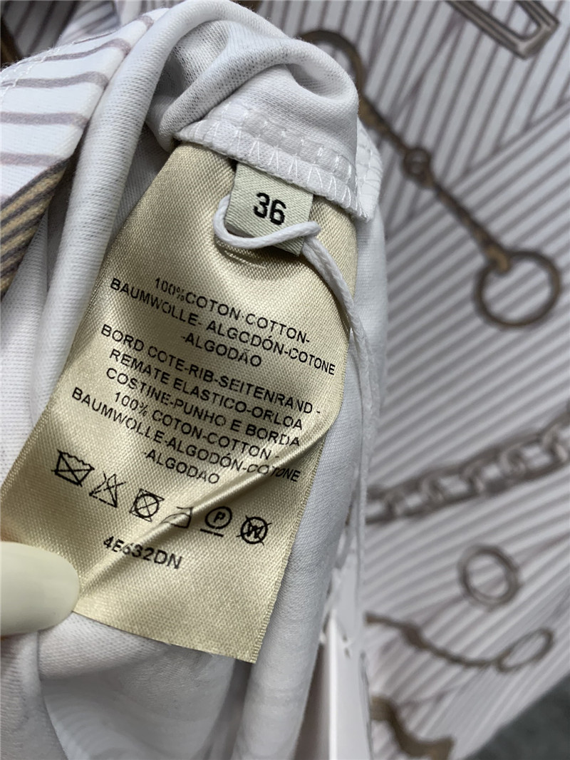 H**me5 chain print round neck short-sleeved t-shirt replica clothes