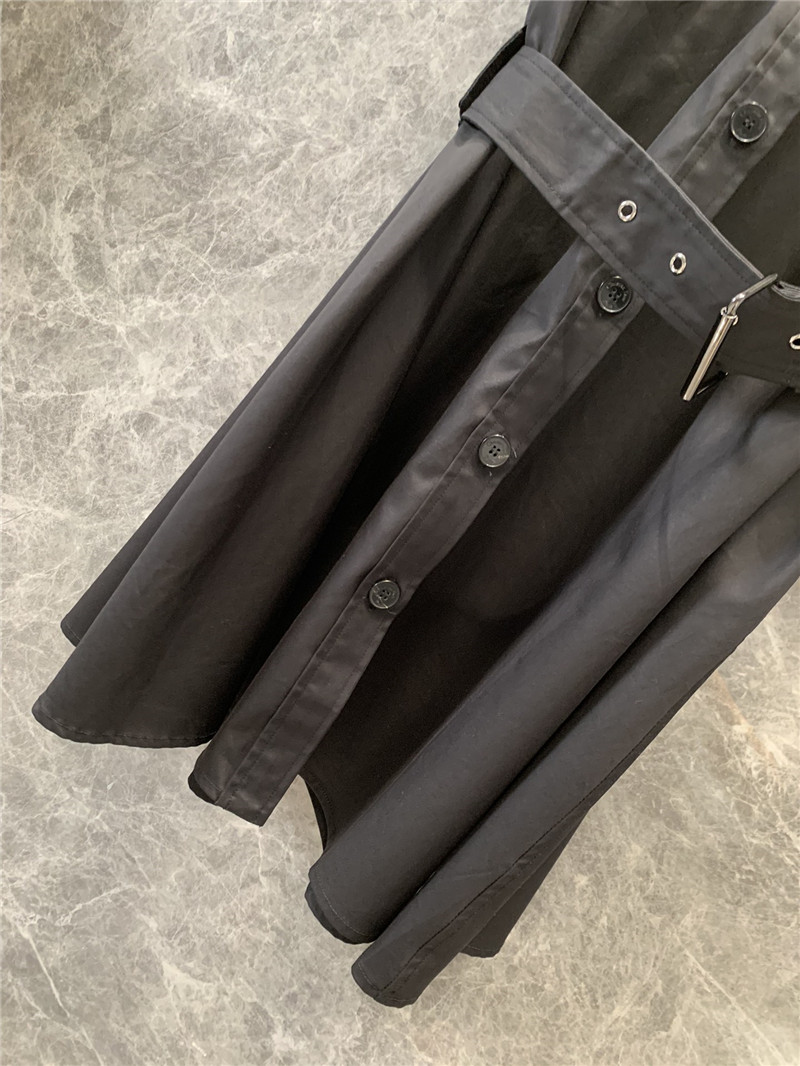 D10r small stand collar black dress