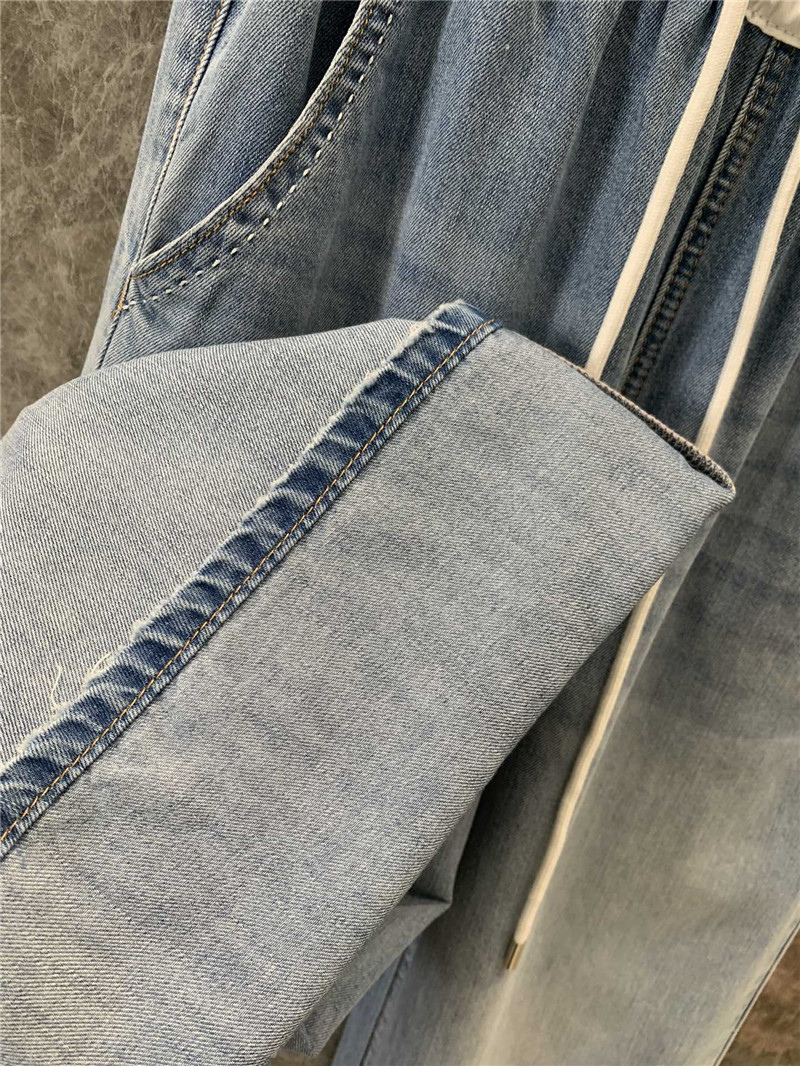 M1um1u denim wide-leg straight pants replica clothes