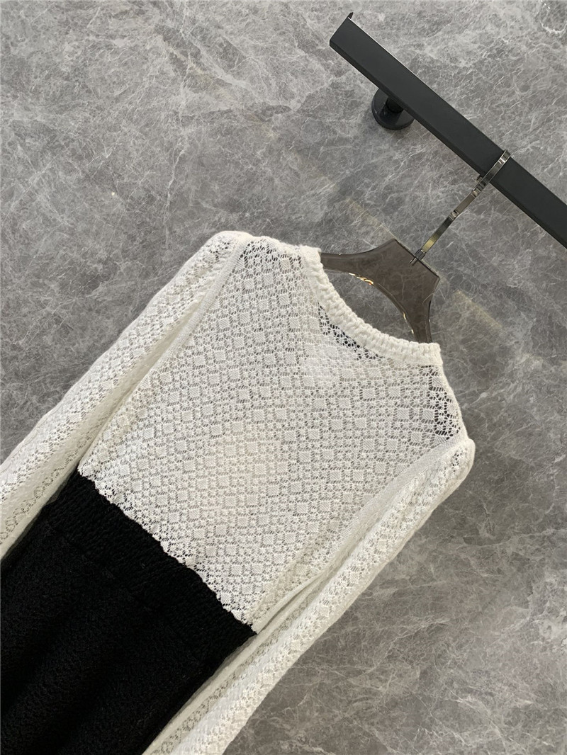 Ch**el hollow cashmere dress replica d&g clothing