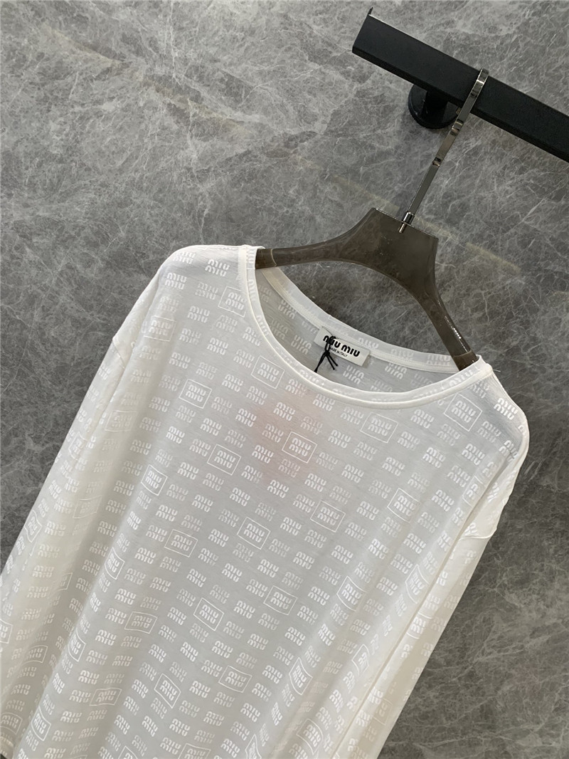 M1um1u sunscreen base long-sleeved t-shirt replicas clothes