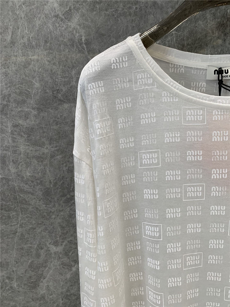 M1um1u sunscreen base long-sleeved t-shirt replicas clothes