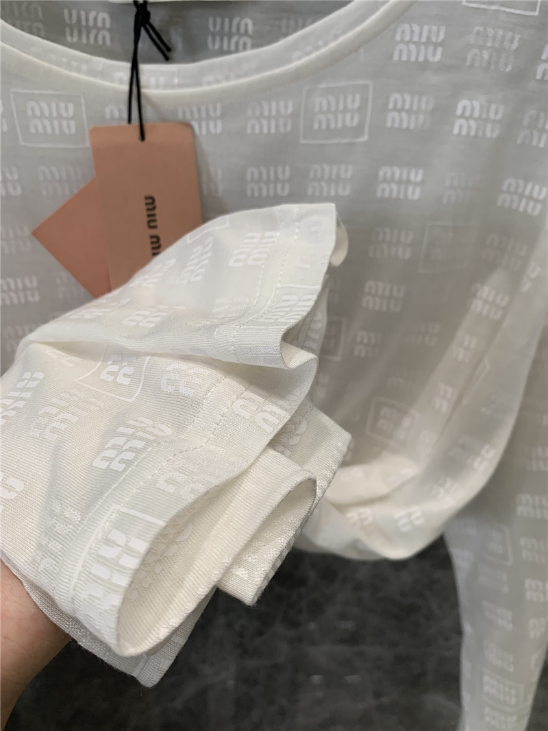 M1um1u sunscreen base long-sleeved t-shirt replicas clothes