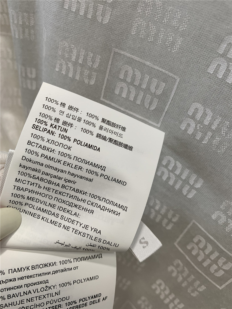 M1um1u sunscreen base long-sleeved t-shirt replicas clothes