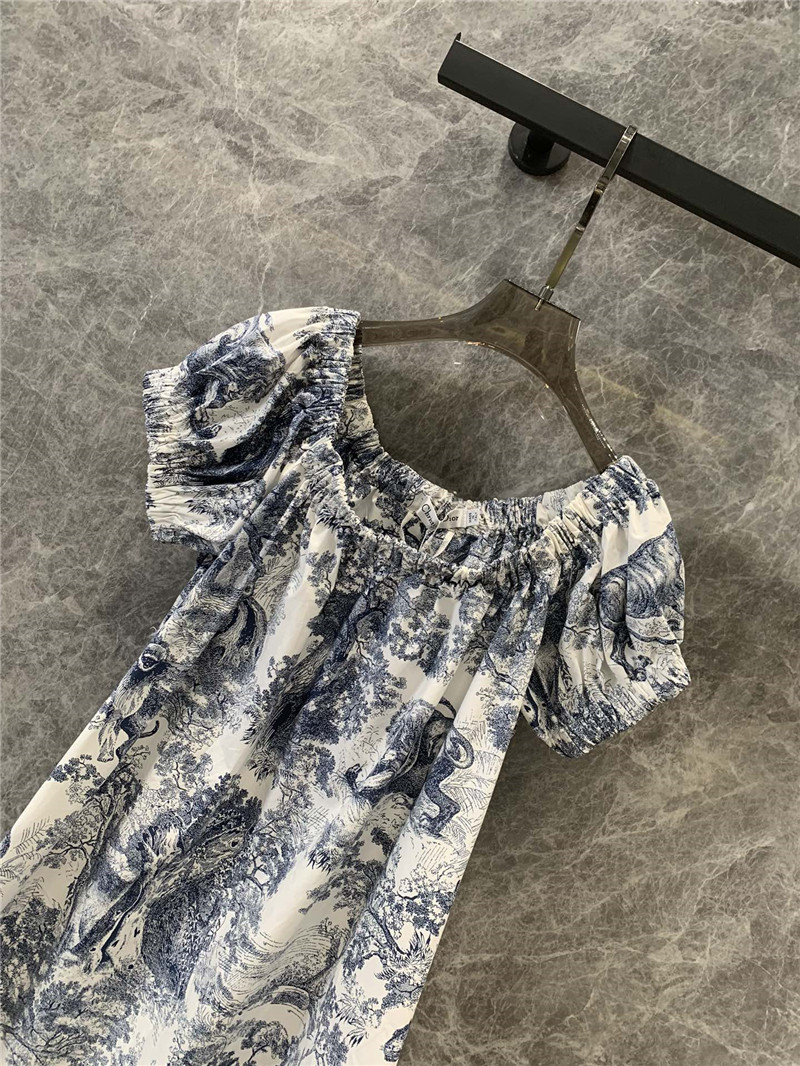 D10r ruffle sleeve floral print dress