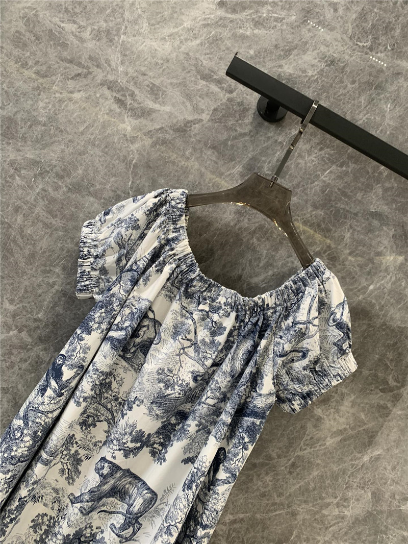 D10r ruffle sleeve floral print dress