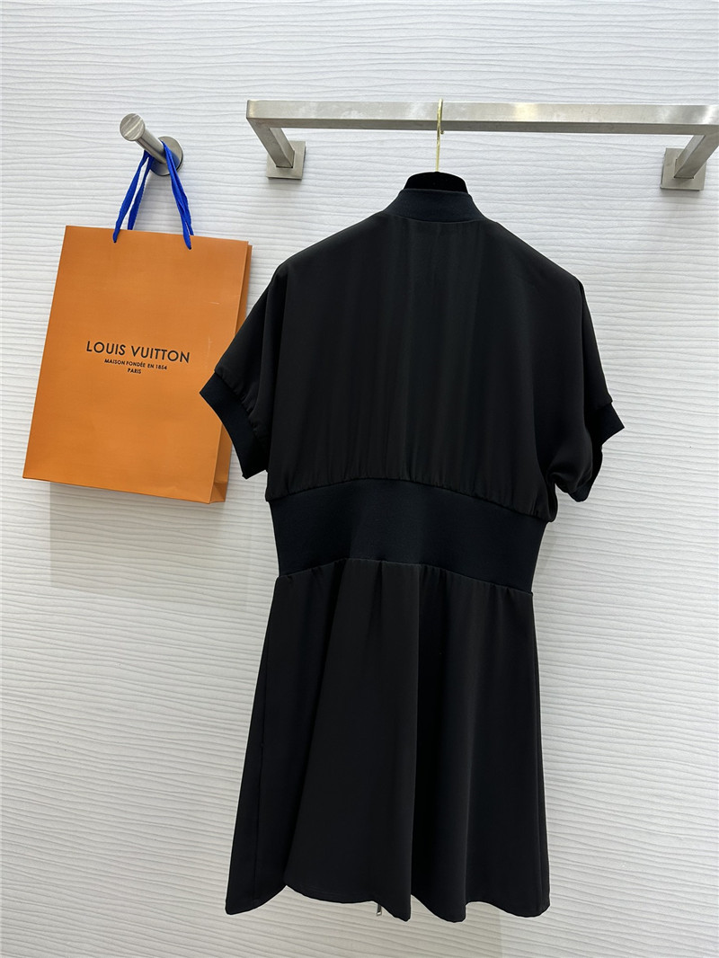 l0vis Vvtt0n lv zipper little black dress replica clothing