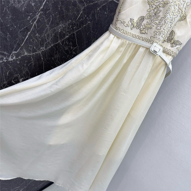 D10r butterfly embroidery dress replica designer clothes