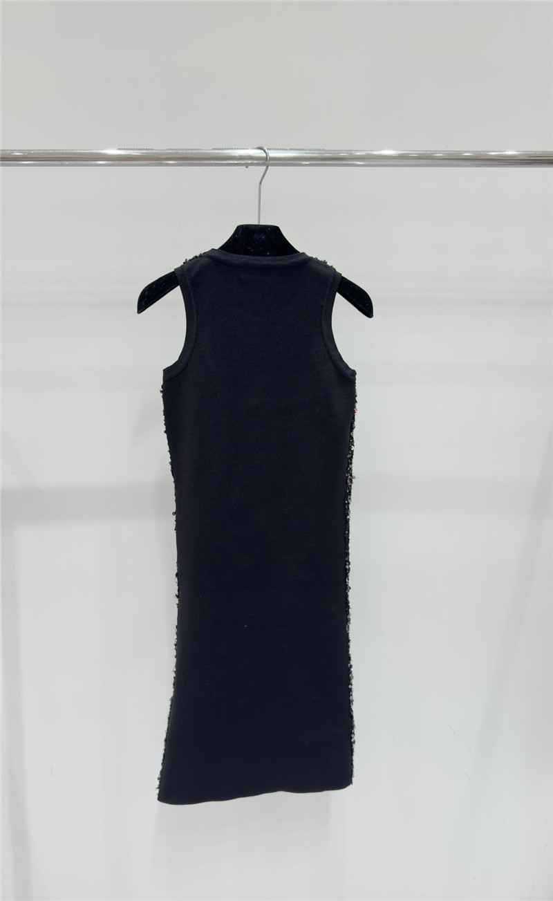 Ch**el knitted sleeveless vest dress replica designer clothes