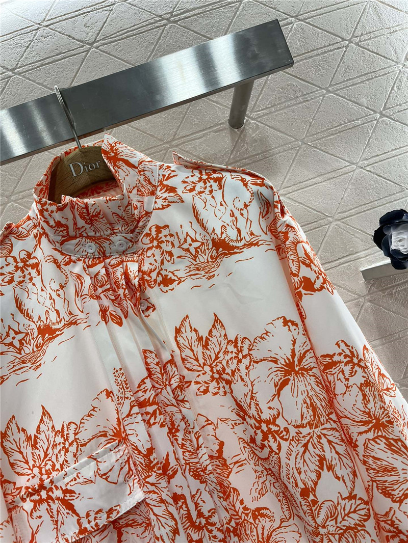 D10r floral print coat jacket replica clothes