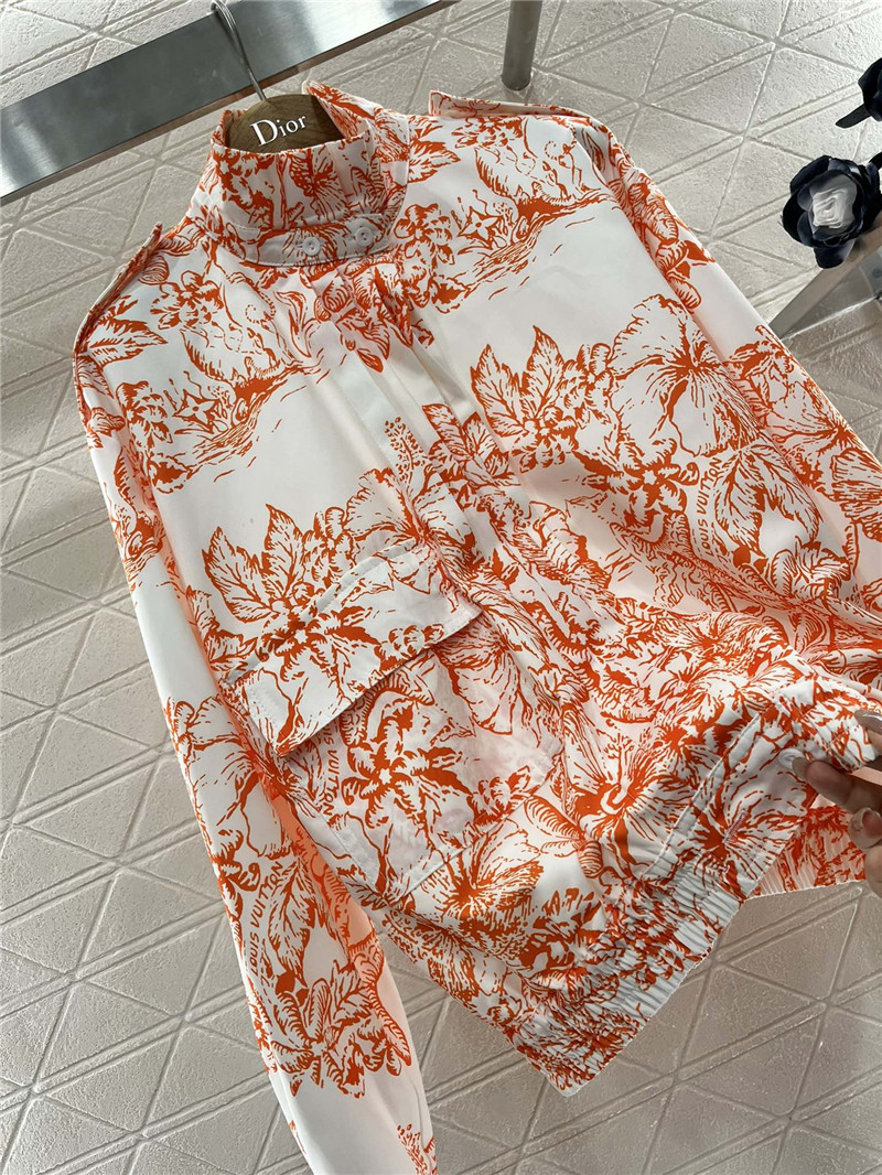 D10r floral print coat jacket replica clothes