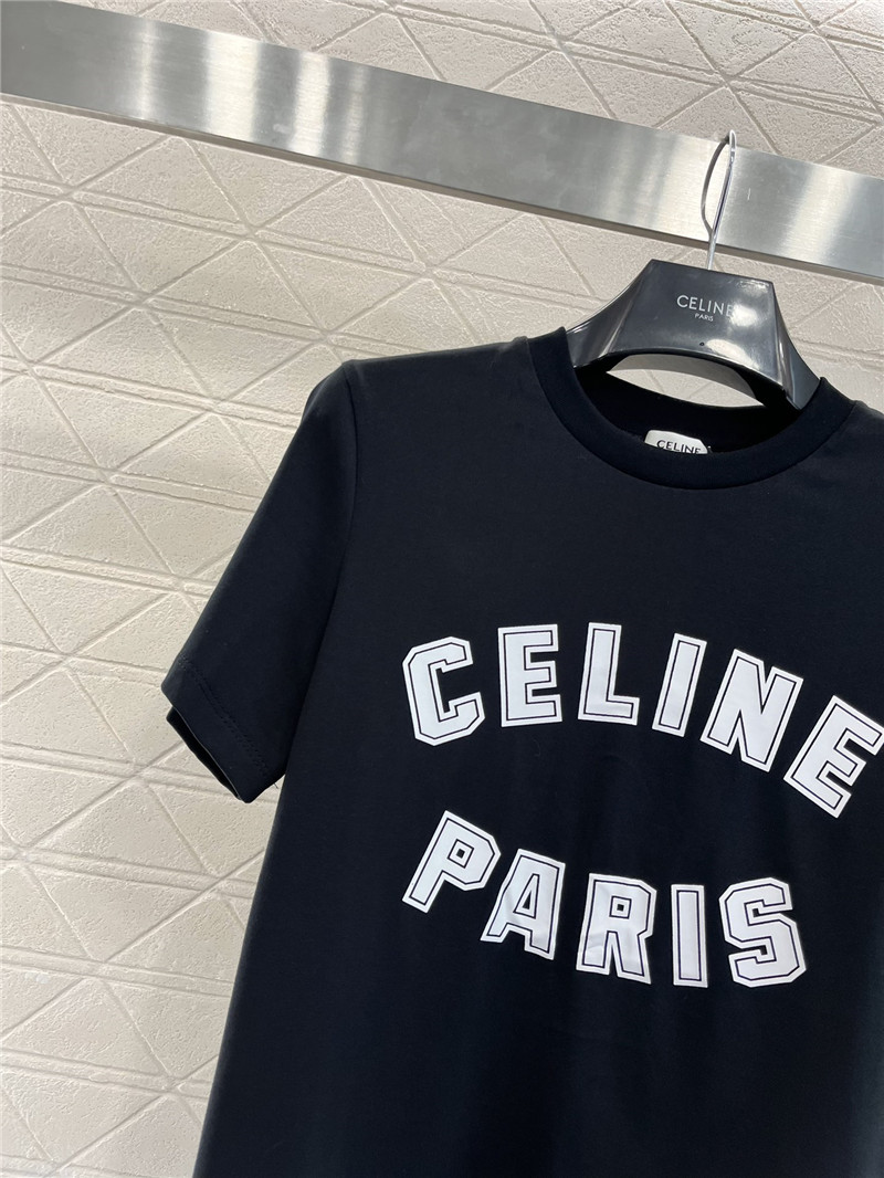 Ce1i*e round neck letter print t-shirt replica d&g clothing