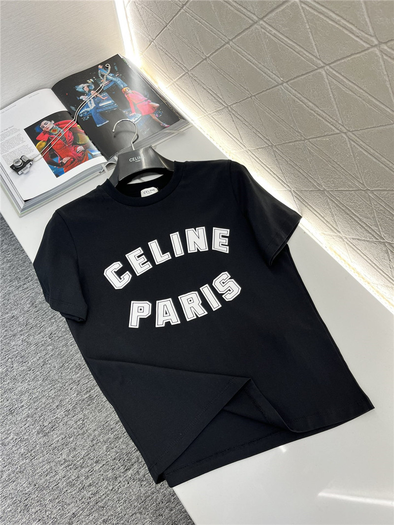 Ce1i*e round neck letter print t-shirt replica d&g clothing