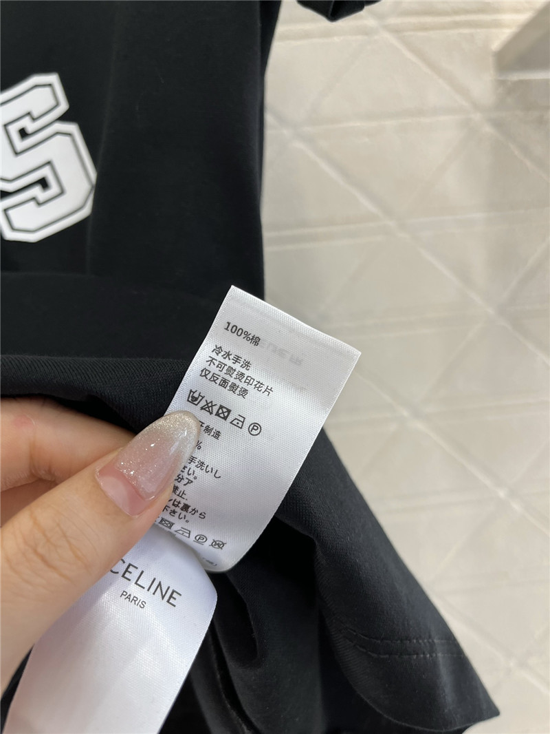 Ce1i*e round neck letter print t-shirt replica d&g clothing