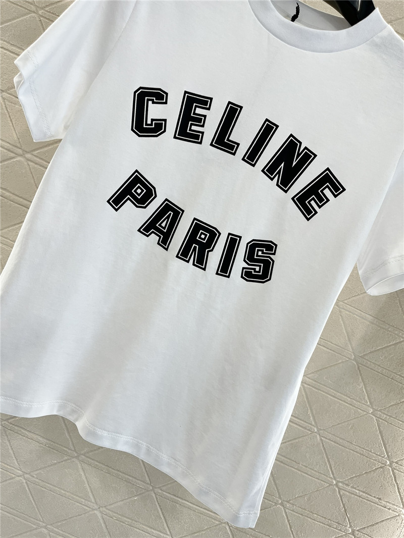 Ce1i*e round neck letter print t-shirt replica d&g clothing