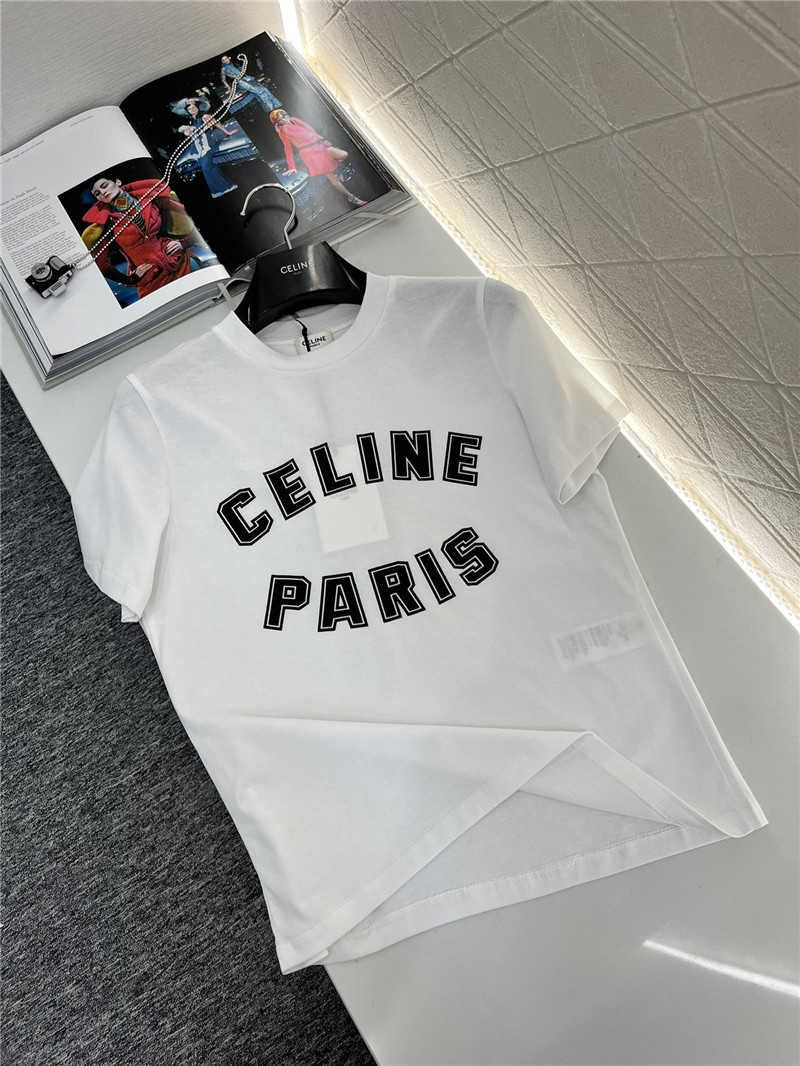 Ce1i*e round neck letter print t-shirt replica d&g clothing