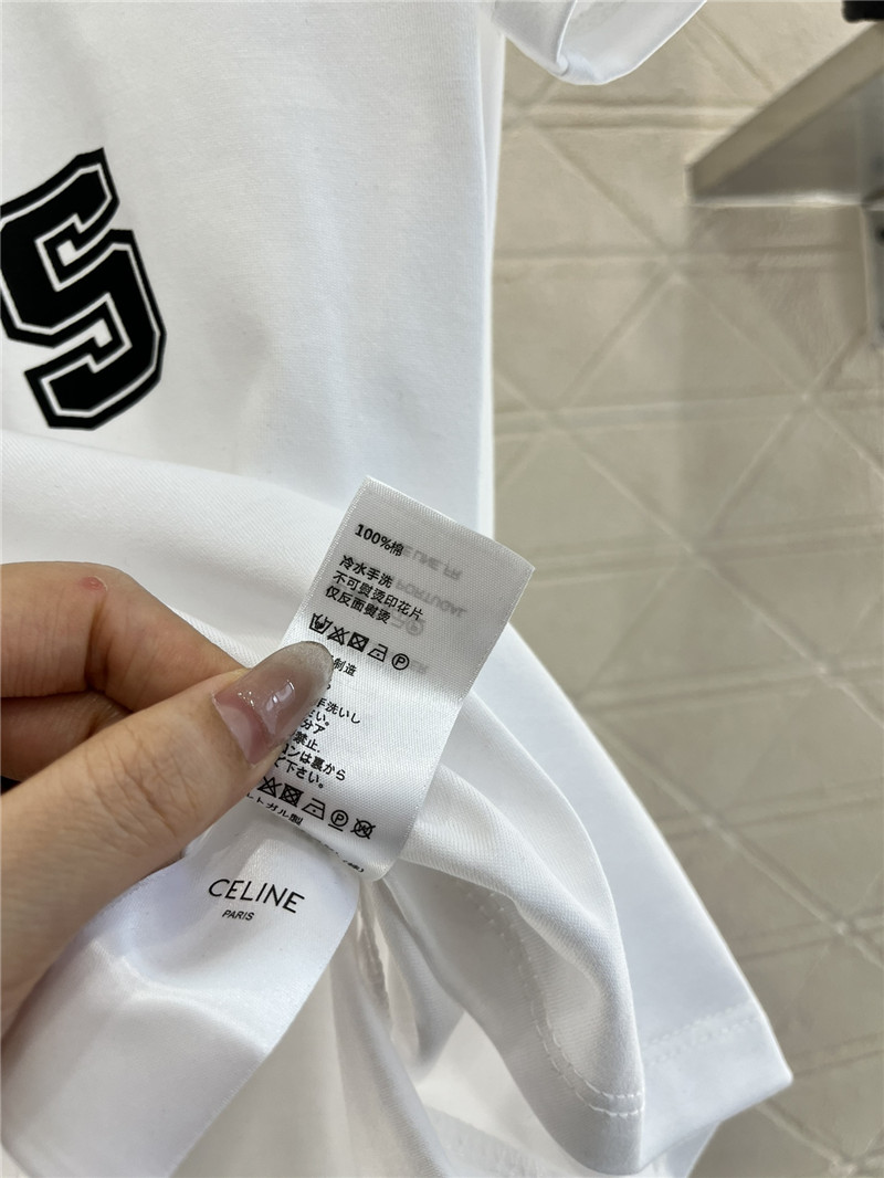 Ce1i*e round neck letter print t-shirt replica d&g clothing