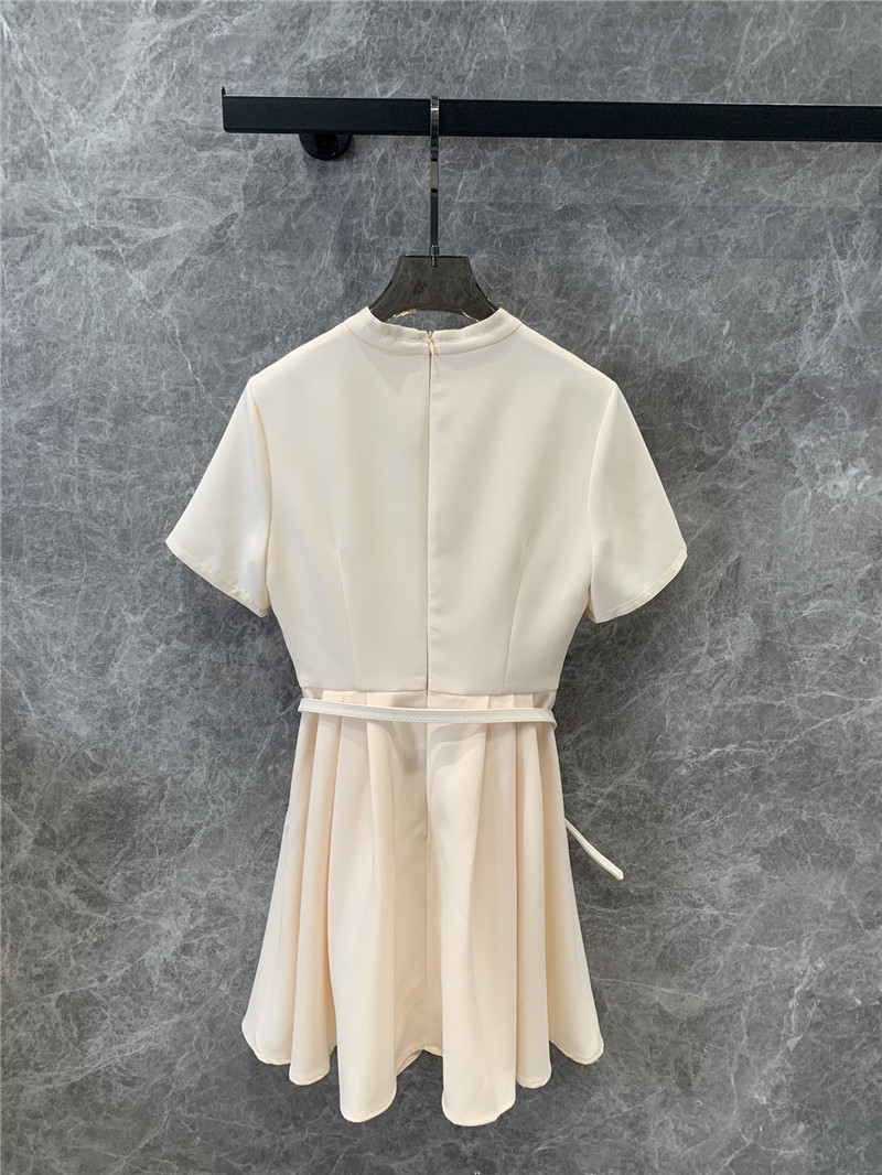 D10r pleated waist short sleeve dress replica clothes