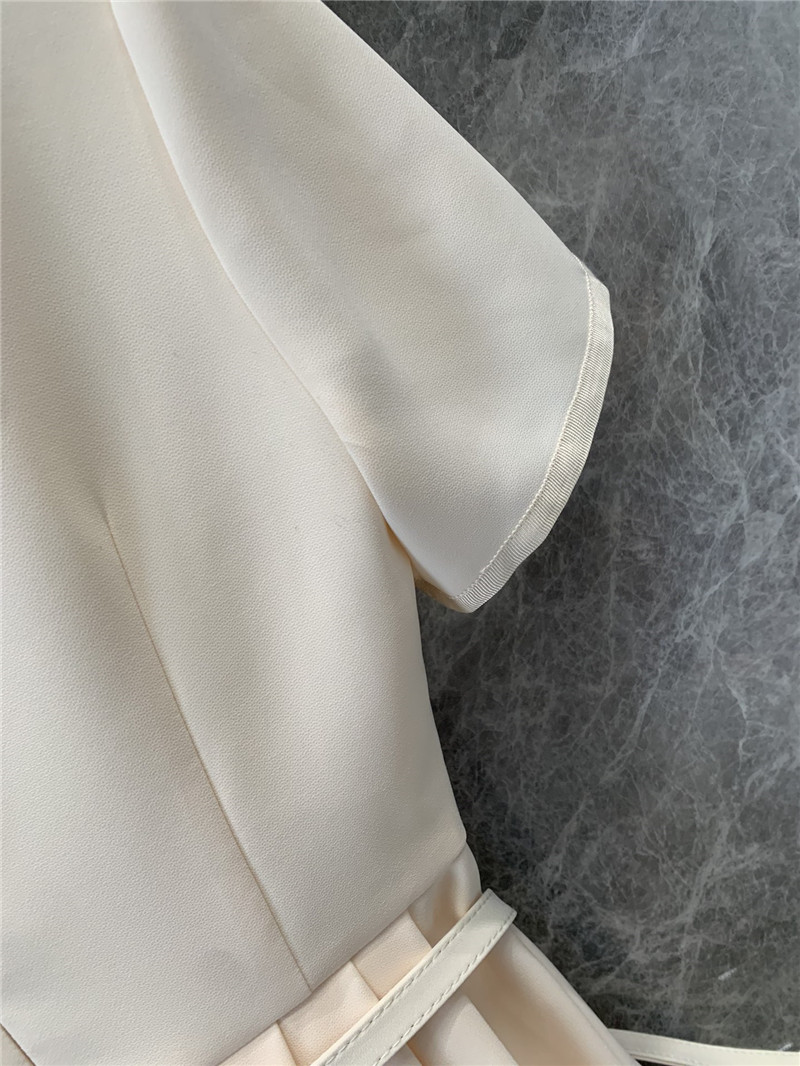 D10r pleated waist short sleeve dress replica clothes